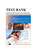 Maternal Child Nursing Care 7th Edition &lpar;ISBN 9780323776714&rpar; &ndash; Complete Test Bank with Exam Questions&comma; Answers & Rationales