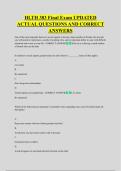 HLTH 383 Final Exam UPDATED &NewLine;ACTUAL QUESTIONS AND CORRECT &NewLine;ANSWERS