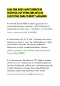 D333 PRE ASSESSMENT ETHICS IN&NewLine;TECHNOLOGY UPDATED ACTUAL&NewLine;QUESTIONS AND CORRECT ANSWERS&NewLine;
