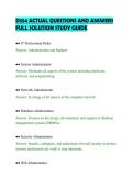 D354 ACTUAL QUESTIONS AND ANSWERS&NewLine;FULL SOLUTION STUDY GUIDE