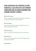 D386 HARDWARE AND OPERATING SYSTEM&NewLine;ESSENTIALS 2 2026 PRACTICE TEST PREMIUM&NewLine;QUESTIONS AND ACCURATE ANSWERS ONE&NewLine;HUNDRED PERCENT CORRECT&NewLine;