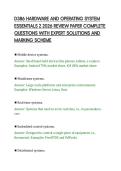 D386 HARDWARE AND OPERATING SYSTEM&NewLine;ESSENTIALS 2 2026 REVIEW PAPER COMPLETE&NewLine;QUESTIONS WITH EXPERT SOLUTIONS AND&NewLine;MARKING SCHEME