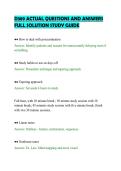 D389 ACTUAL QUESTIONS AND ANSWERS&NewLine;FULL SOLUTION STUDY GUIDE