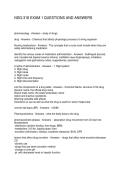 NSG-318 EXAM 1 QUESTIONS AND ANSWERS