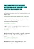 D459 EXAM PREP QUESTIONS AND&NewLine;ANSWERS BUNDLED EXAMS SET WITH&NewLine;PRACTICE SOLUTION REVIEW&NewLine;
