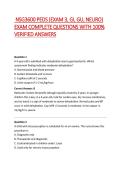  NSG3600 PEDS &lpar;EXAM 3&comma; GI&comma; GU&comma; NEURO&rpar; EXAM COMPLETE QUESTIONS WITH 100&percnt; VERIFIED ANSWERS