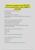 Teamcenter Associate Exam UPDATED &NewLine;ACTUAL QUESTIONS AND CORRECT &NewLine;ANSWERS