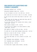 SIDA BADGE SFO QUESTIONS AND CORRECT ANSWERS