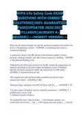NFPA Life Safety Code EXAM &NewLine;QUESTIONS WITH CORRECT &NewLine;SOLUTIONS&vert;&vert;100&percnt; GUARANTEED &NewLine;PASS&vert;&vert;UPDATED 2026&sol;2027 &NewLine;SYLLABUS&vert;&vert;ALREADY A&plus; &NewLine;GRADED&vert;&vert;<<NEWEST VERSION>>