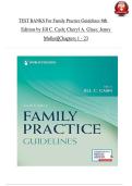 Family Practice Guidelines &lpar;6th Edition&rpar; by Jill C&period; Cash&comma; Cheryl A&period; Glass & Jenny Mullen &vert; ISBN 9780826173546 &vert; Complete Test Bank with Questions and Answers for Chapters 1&ndash;23
