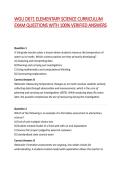 WGU D671 ELEMENTARY SCIENCE CURRICULUM EXAM QUESTIONS WITH 100&percnt; VERIFIED ANSWERS