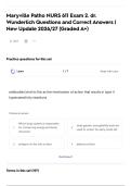 Maryville Patho NURS 611 Exam 2&period; dr&period; Wunderlich Questions and Correct Answers &vert; New Update 2026&sol;27 &lpar;Graded A&plus;&rpar;