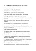 BPA ADVANCED ACCOUNTING STUDY GUIDE