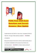 PCHA Final Exam 2026 &ndash; 120&plus; Questions & Answers on Health Assessment&comma; Physical Examination&comma; Vital Signs&comma; Cardiovascular&comma; Respiratory & Neurological Assessment &vert; PCHA Nursing Examination