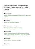 D467 EXPLORING DATA FINAL PAPER 2026&NewLine;SOLVED QUESTIONS AND FULL SOLUTION&NewLine;UPDATED