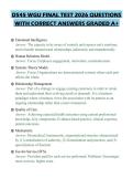 D545 WGU FINAL TEST 2026 QUESTIONS&NewLine;WITH CORRECT ANSWERS GRADED A&plus;&NewLine;