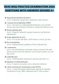 D545 WGU PRACTICE EXAMINATION 2026&NewLine;QUESTIONS WITH ANSWERS GRADED A&plus;