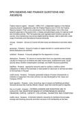 BPA BANKING AND FINANCE QUESTIONS AND ANSWERS