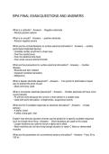 BPA FINAL EXAM QUESTIONS AND ANSWERS