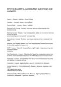 BPA FUNDAMENTAL ACCOUNTING QUESTIONS AND ANSWERS