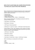 BPA STUDY QUESTIONS-300 &lpar;COMPUTER NETWORK &NewLine;TECHNOLOGY&rpar; QUESTIONS AND ANSWERS 