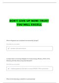 LEED ENERGY & ATMOSPHERE QUESTIONS WITH COMPLETE ANSWERS