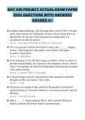 DAT 430 PROJECT ACTUAL EXAM PAPER&NewLine;2026 QUESTIONS WITH ANSWERS&NewLine;GRADED A&plus;&NewLine;