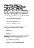 NSG5240 TAKE 2 QUIZ WK 6 QUESTIONS AND ANSWERS WITH COMPLETE SOLUTIONS 100&percnt; CORRECT RATED A&plus; &vert;&vert;UPDATED 2026
