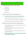 BIO 201 Human Anatomy and Physiology Exam 1 Review 2026 &vert; Study Guide&comma; Practice Questions & Concept Review