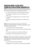 NSG5240 WEEK 8 QUIZ WITH COMPLETE SOLUTIONS &lpar;GRADED A&plus;&rpar;