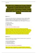 NR603 CEA Midterm Exam Clinical Diagnosis Comprehensive Review and Practice Questions Study Guide 2026&sol;2027 for Exam Preparation and Success