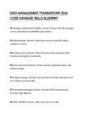 DATA MANAGEMENT FOUNDATIONS 2026&NewLine;CORE DATABASE SKILLS BLUEPRINT