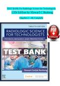 TEST BANK For Radiologic Science for Technologists&comma; 12th Edition by Stewart C&period; Bushong &vert; Chapters 1&ndash;40 &vert; Complete