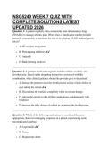 NSG5240 WEEK 7 QUIZ WITH COMPLETE SOLUTIONS LATEST UPDATED 2026