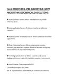 DATA STRUCTURES AND ALGORITHMS I 2026&NewLine;ALGORITHM DESIGN PROBLEM SOLUTIONS