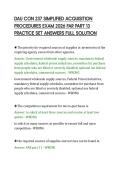 DAU CON 237 SIMPLIFIED ACQUISITION&NewLine;PROCEDURES EXAM 2026 FAR PART 13&NewLine;PRACTICE SET ANSWERS FULL SOLUTION&NewLine;