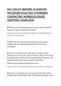 &NewLine;DAU CON 237 SIMPLIFIED ACQUISITION&NewLine;PROCEDURES EXAM 2026 GOVERNMENT&NewLine;CONTRACTING WORKBOOK SOLVED&NewLine;QUESTIONS COMPILATION