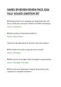 DAVIES SPI REVIEW REVIEW PACK 2026&NewLine;FULLY SOLVED QUESTION SET