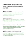 DAVIES SPI REVIEW FINAL PAPER 2026&NewLine;COMPLETE QUESTIONS AND CORRECT&NewLine;ANSWERS&NewLine;