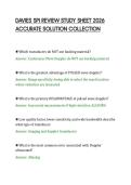 DAVIES SPI REVIEW STUDY SHEET 2026&NewLine;ACCURATE SOLUTION COLLECTION