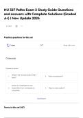 NU 327 Patho Exam 2 Study Guide Questions and Answers with Complete Solutions &lpar;Graded A&plus;&rpar; &vert; New Update 2026