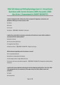 NSG 530 Advanced Pathophysiology Exam 3 &vert; Actual Exam Questions with Correct Answers &lpar;100&percnt; Accurate&rpar; &vert;2026 Qns & Ans &vert; Guaranteed A&plus; &lpar;MOST RECENT&excl;&excl;&excl;&rpar;