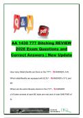 AA 1430 Boeing 777 Ditching Review Exam Questions and Answers &lpar;32 Questions&rpar; &vert; Cabin Safety & Emergency Procedures&comma; Liferaft Operations&comma; Evacuation Duties &vert; American Airlines Flight Attendant Training 2026