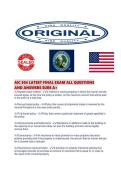 AIC 304 LATEST FINAL EXAM ALL QUESTIONS AND ANSWERS SURE 