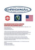CAIA REVIEW EXAM ACTUAL UPDATED QUESTIONS AND ANSWERS