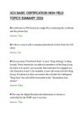 3CX BASIC CERTIFICATION HIGH-YIELD &NewLine;TOPICS SUMMARY 2026