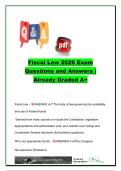 Fiscal Law Exam Questions and Answers &lpar;80&plus; Questions&rpar; &vert; Anti-Deficiency Act&comma; Appropriations Law&comma; Budget Authority&comma; Fiscal Accountability&comma; Interagency Acquisitions & Federal Funds Management &vert; DoD Financial Management Certification Study Guide 2026