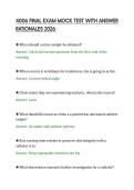 4006 FINAL EXAM MOCK TEST WITH ANSWER &NewLine;RATIONALES 2026
