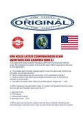 BPH NCLEX LATEST COMPREHENSIVE EXAM QUESTIONS AND ANSWERS SURE 