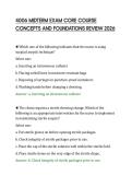 4006 MIDTERM EXAM CORE COURSE &NewLine;CONCEPTS AND FOUNDATIONS REVIEW 2026